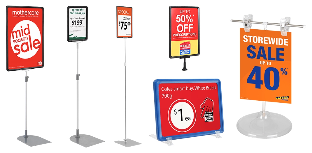 volleybal Frustrerend Versterker POS Signs & Tag Holders – Huge range of styles | Slimline Warehouse