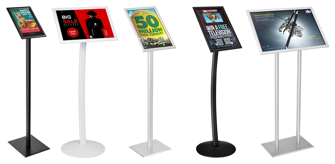 Poster Stands Have Many Size for Use in Many Locations!