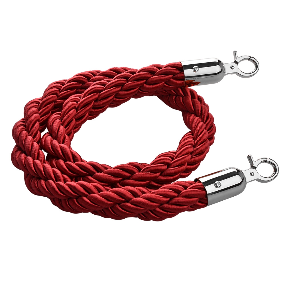 These Red Carpet Ropes Have a Braided Design. The Rope Bollard has ...