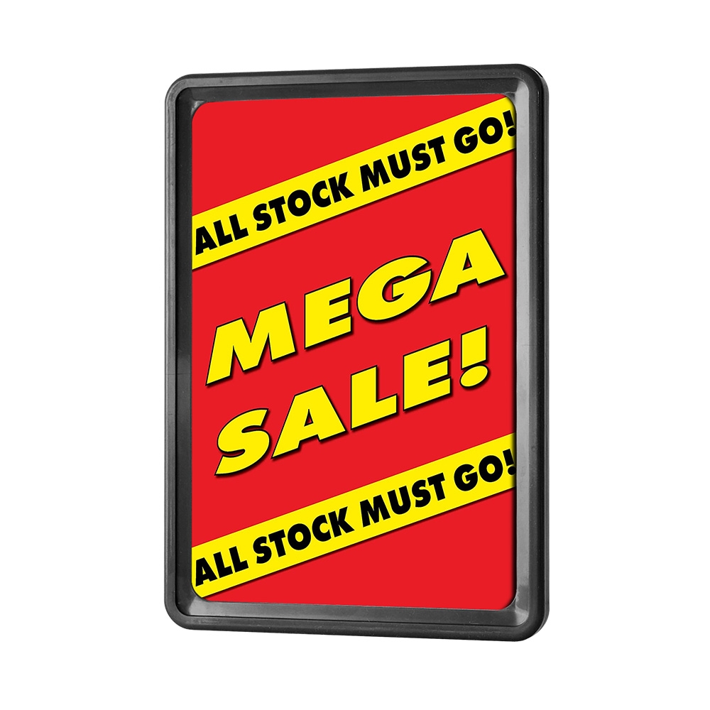 Point of Sale Sign in Black A5 for Retail Store Display