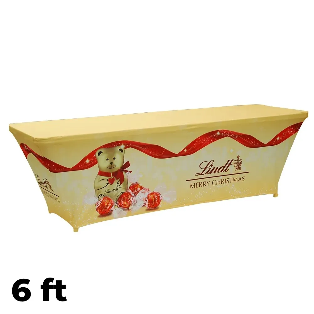 6ft Stretch Printed Tablecloths