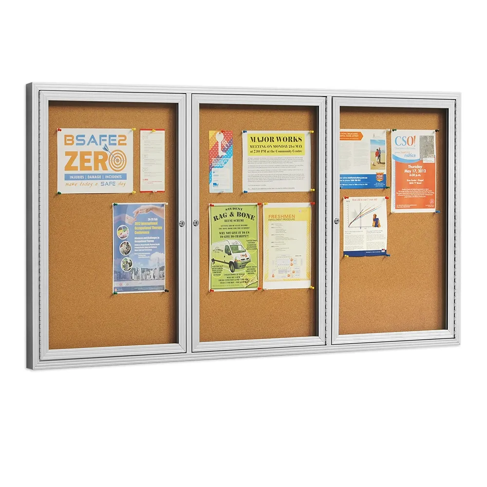 Pin Up Boards With 3 Swing Doors