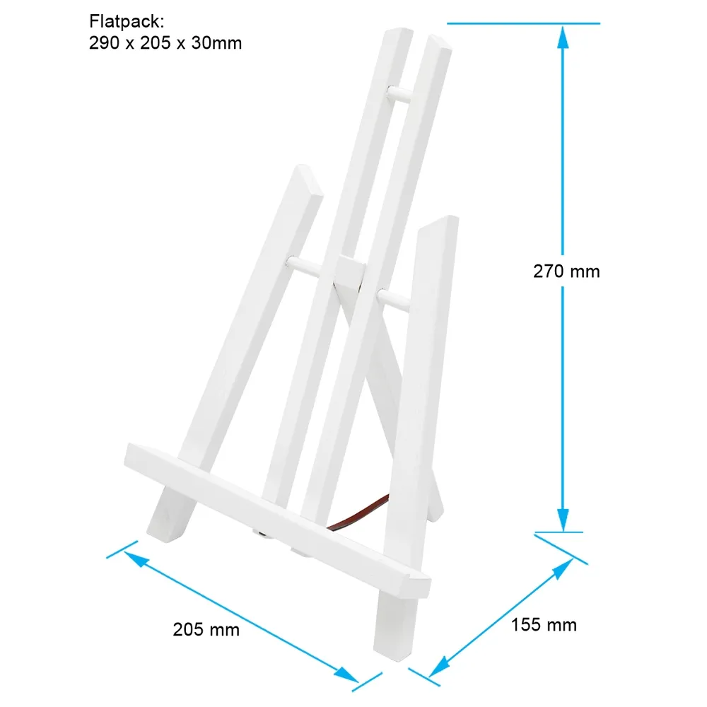 This Tabletop Easel has a White Finish to Easily Fit in with any Decor!