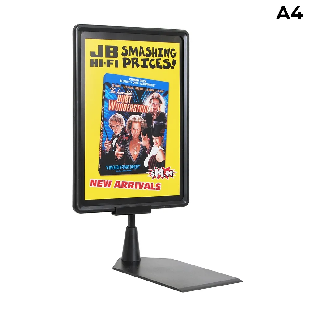 Shelf Sign with A4 Holder