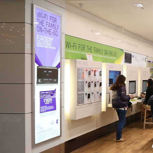 A Back Lit Light Box Helps to Capture Attention!