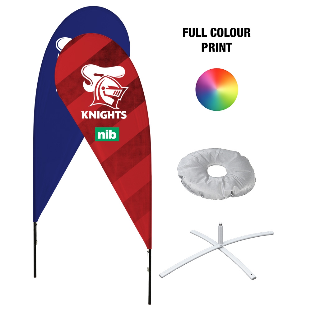 Tear Drop Banner 2.8m w/ 2Sided Full Colour Print!