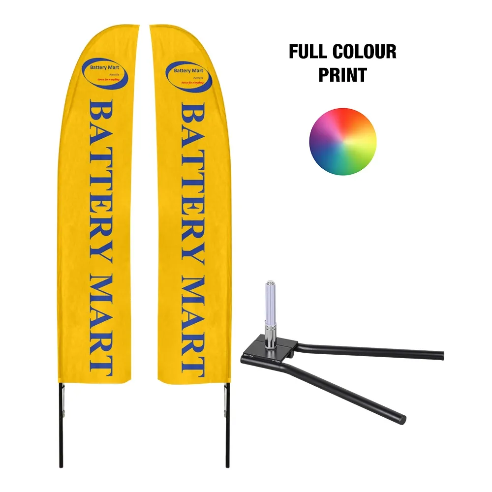 thumbnail image 2 of Custom Double-Sided Swooper Feather Flag Banner – Print Your Message! 2 of 6