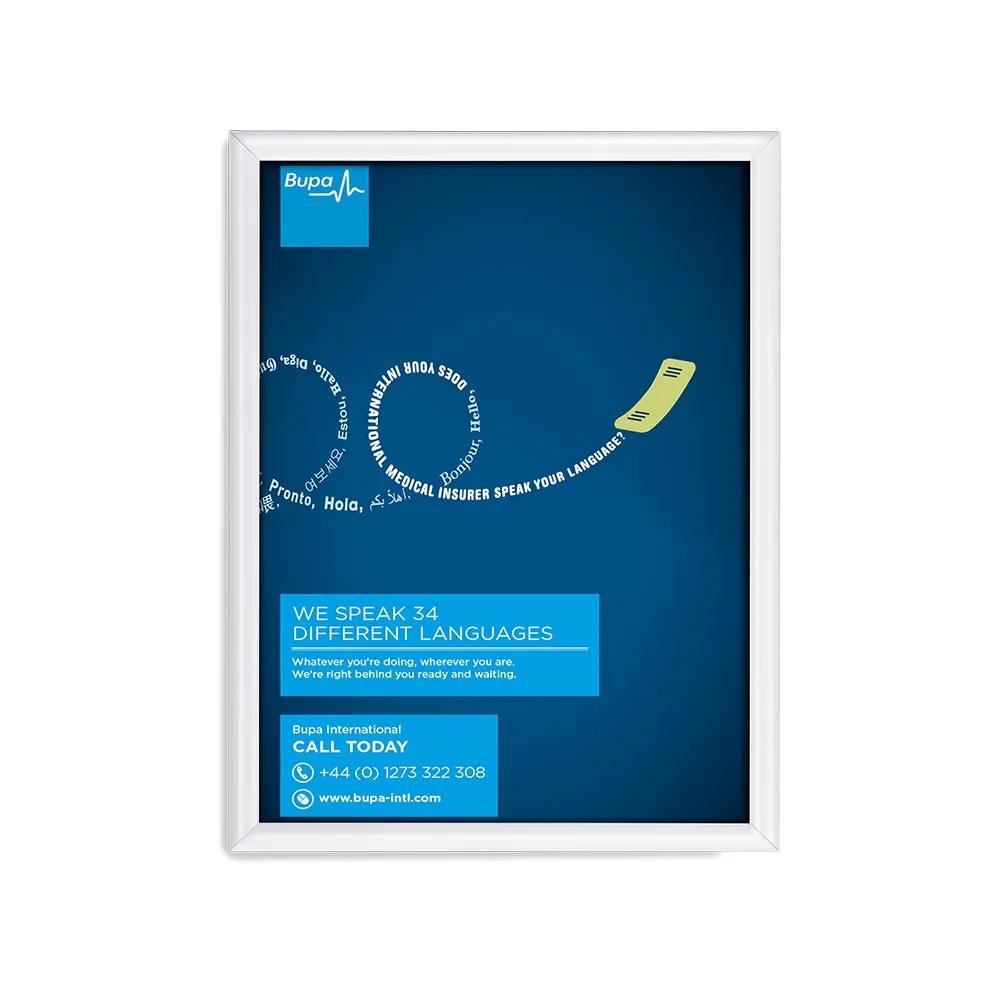 A2 White Poster Frame