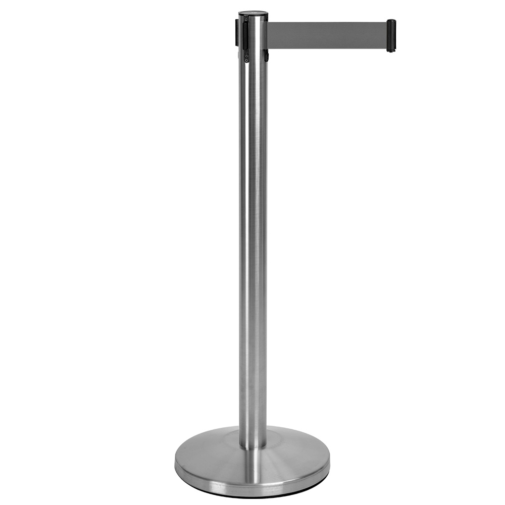 Stanchion Post - 1.8m Grey Belt - Ships Same Day ¦ Slimline Warehouse