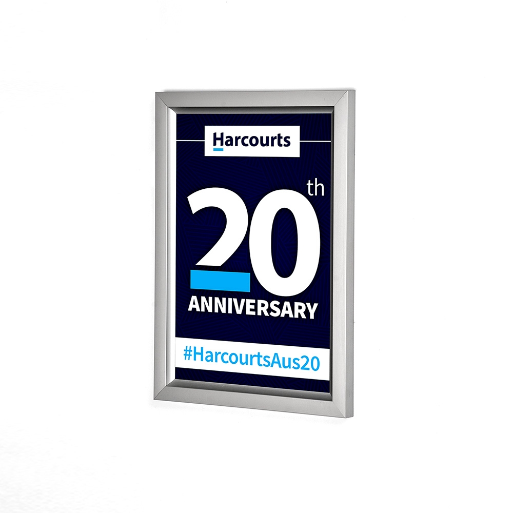 This Large Poster Frame Use a PVC Lens to Keep Graphics Clean!