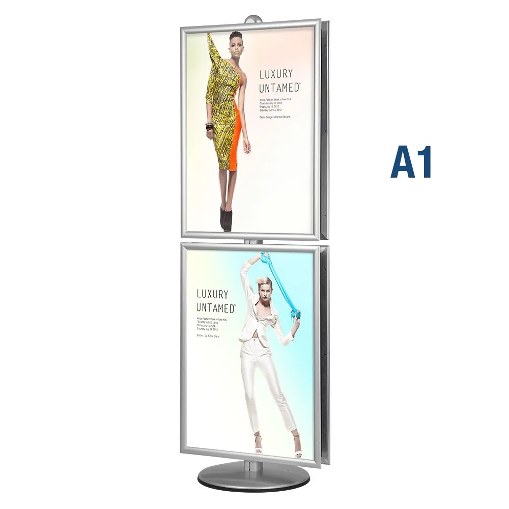 Floor Display Stands - 4 x A1 Posters - 2-Sided