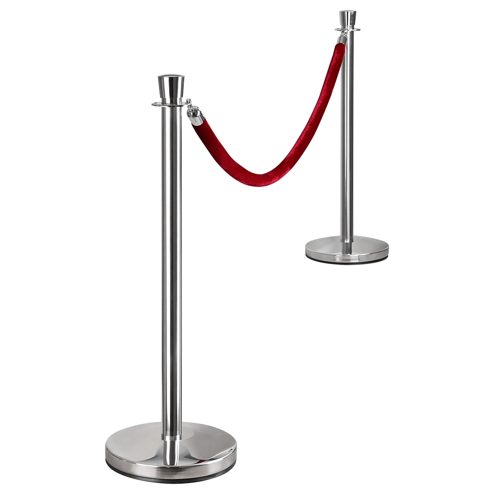 Polished Rope Barriers & Red Velvet Rope – Buy online NOW