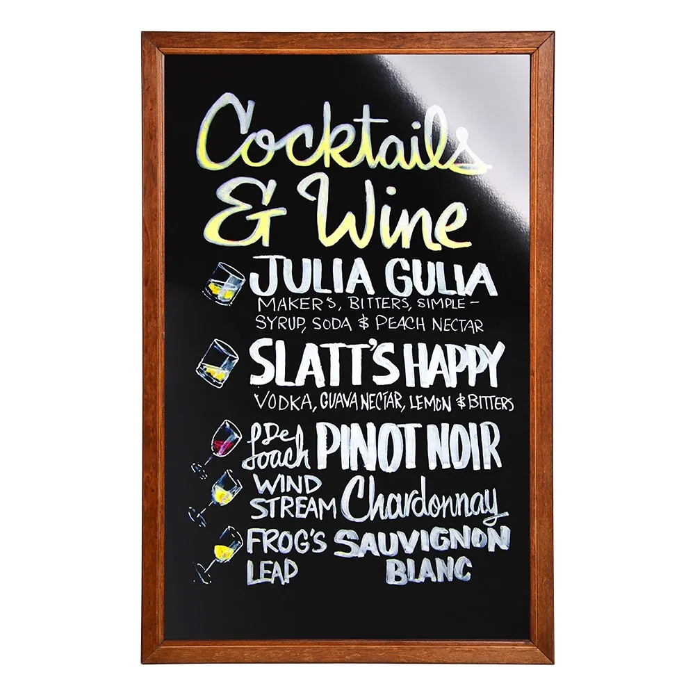 Liquid Chalk Board - Red Gum Finish