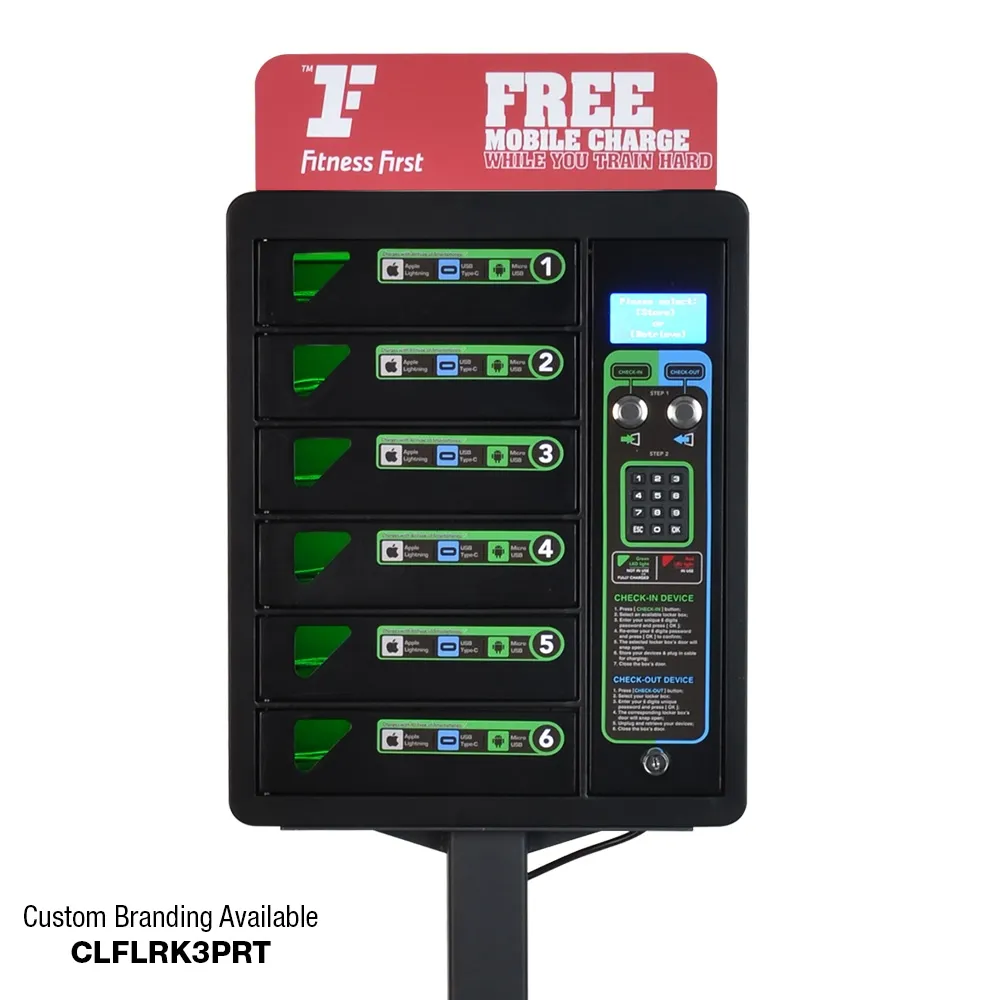 Phone Charging Kiosk 6 Lockers for up to 18 Devices!