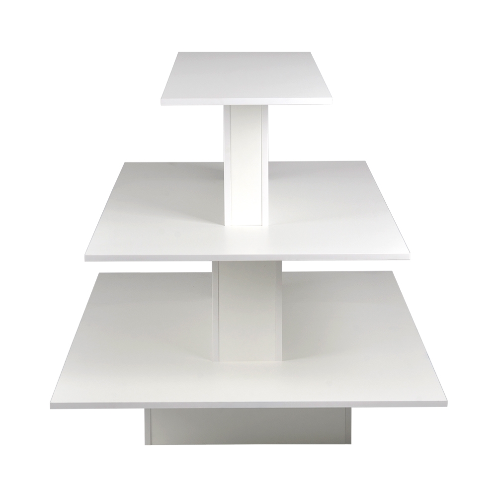 White Retail Display Tables - 3 Tiers - Ships Same Day!