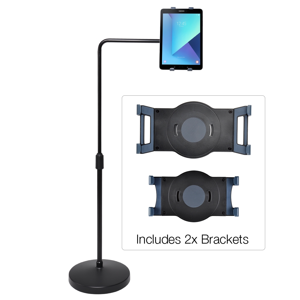 Adjustable Tablet Floor Stand Universal Mount Ships Same Day!