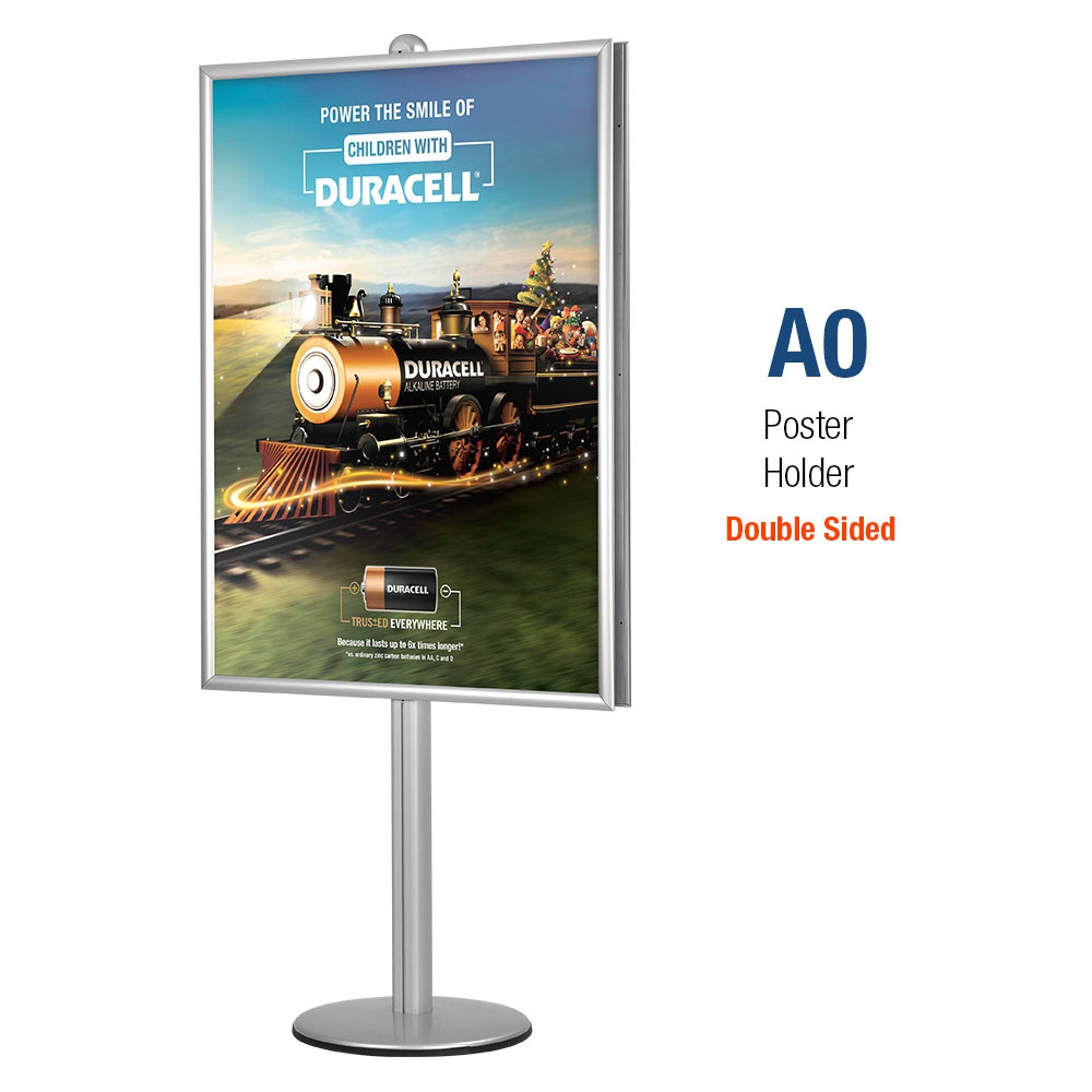 Display Stand with A0 Poster Holder- Double Sided, Modular Display Stand.  Shipped Australia Wide