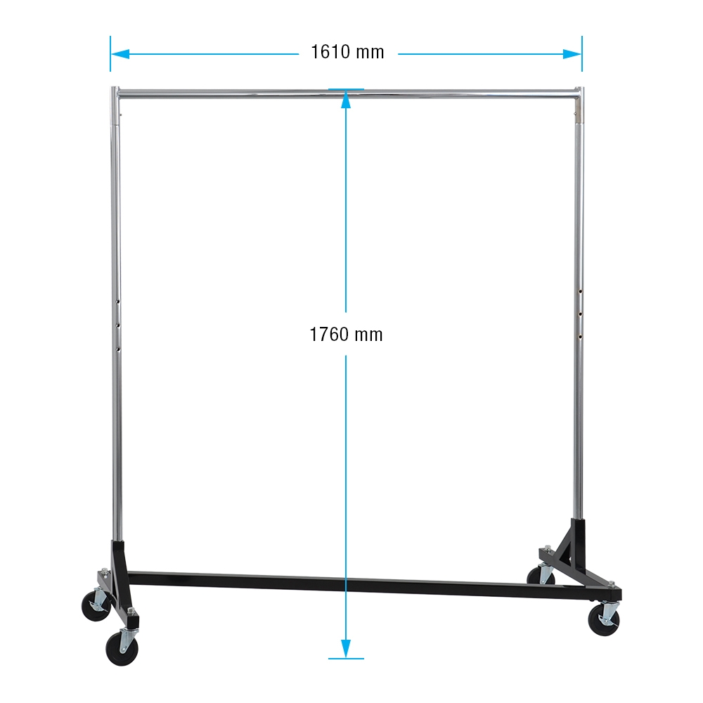 Heavy Duty Garment Z Rack w/ Wheels – Ships Same Day!
