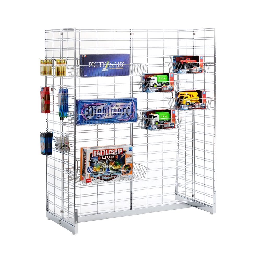 Gridwall Gondola H Design w/ (4) 162 x 67cm Panels Ships Same Day