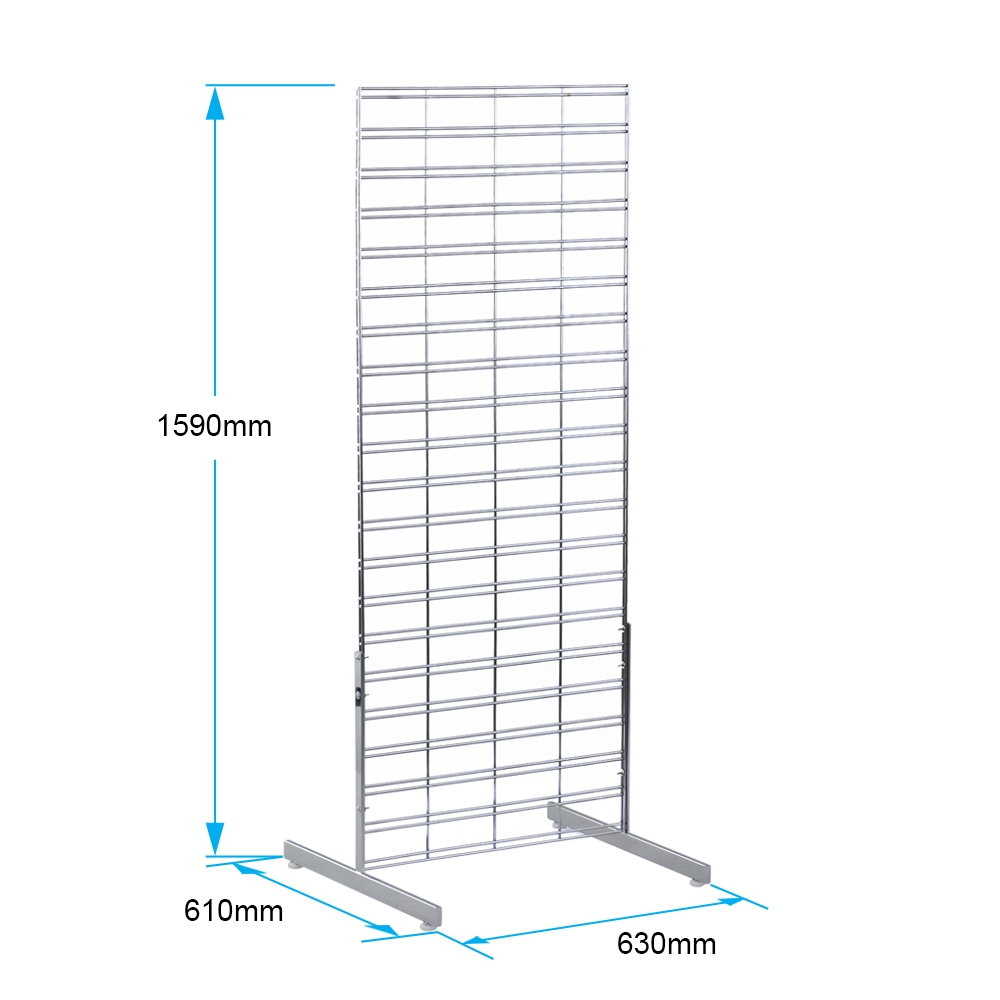 Free Standing Grid Display - 159 x 63cm - 2-Sided - Ships Same Day!
