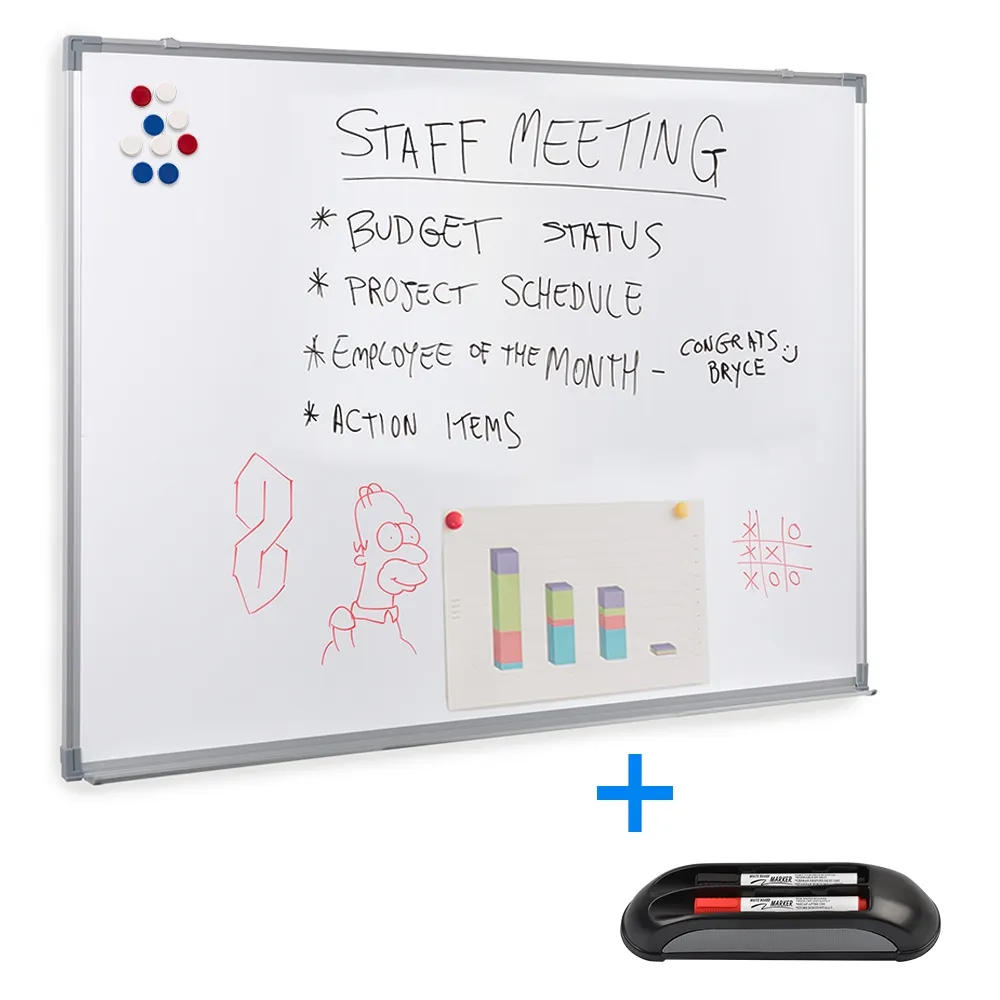 Magnetic White Board w/ Marker Kit