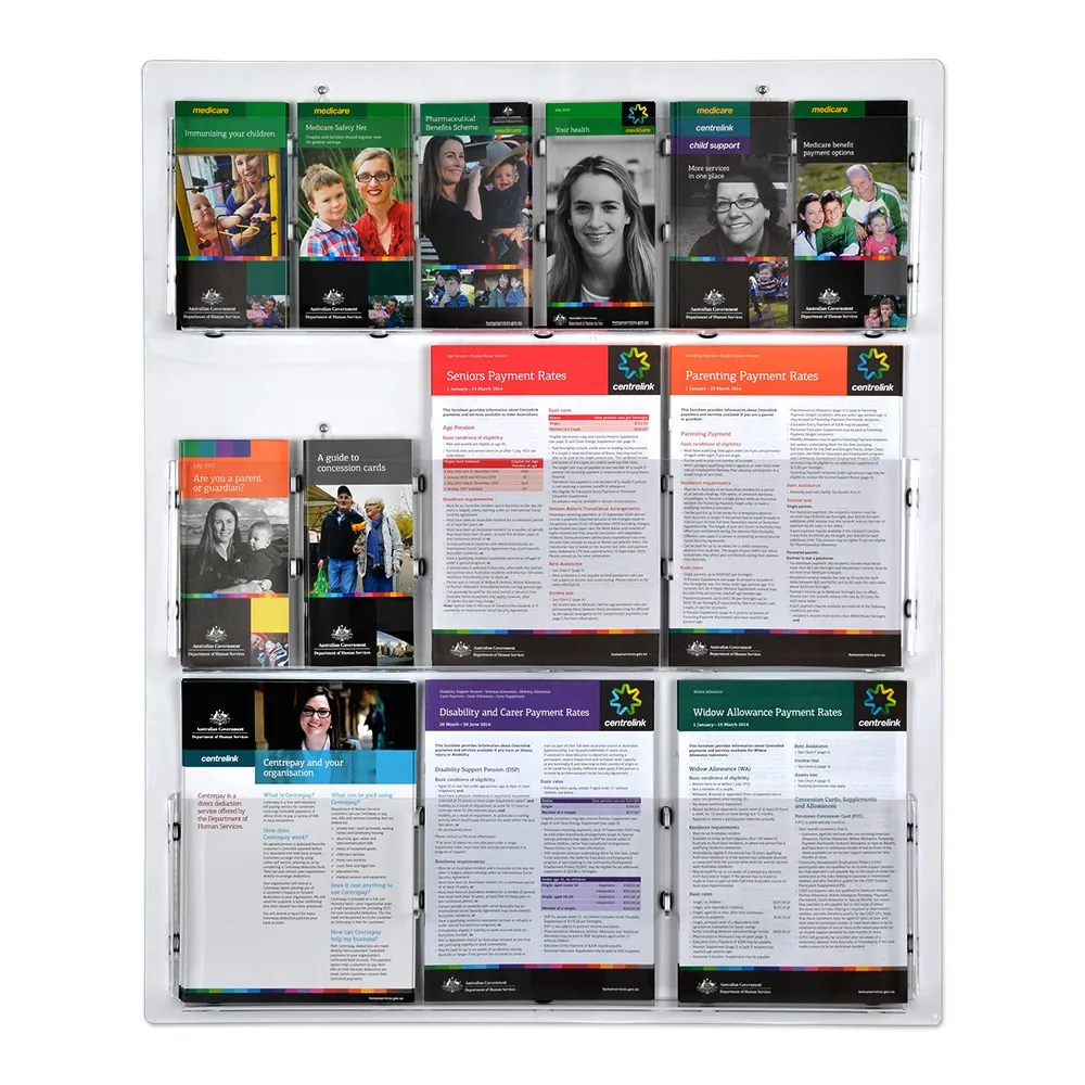 Slimline Wall Brochure Holder