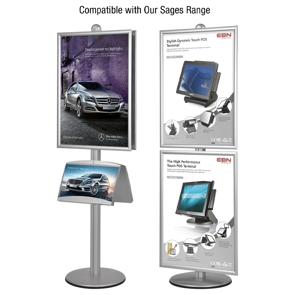 A1 Size H-Stands with Clip Frame system - Info Display Stands