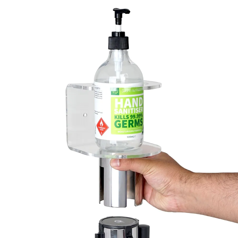 Stanchion Sanitiser Bottle Holder