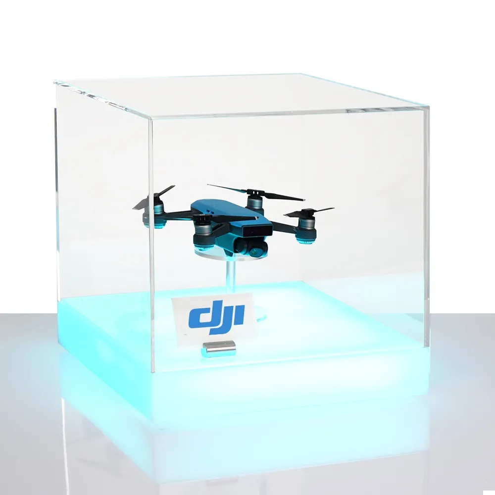 Acrylic Display Case with LED Lights 310mm 16 Colours