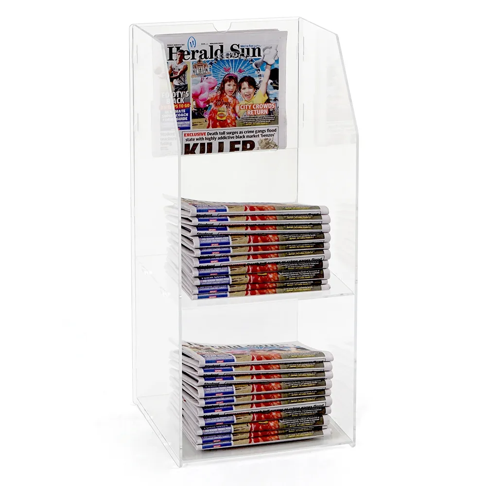 Perspex Newspaper Stands