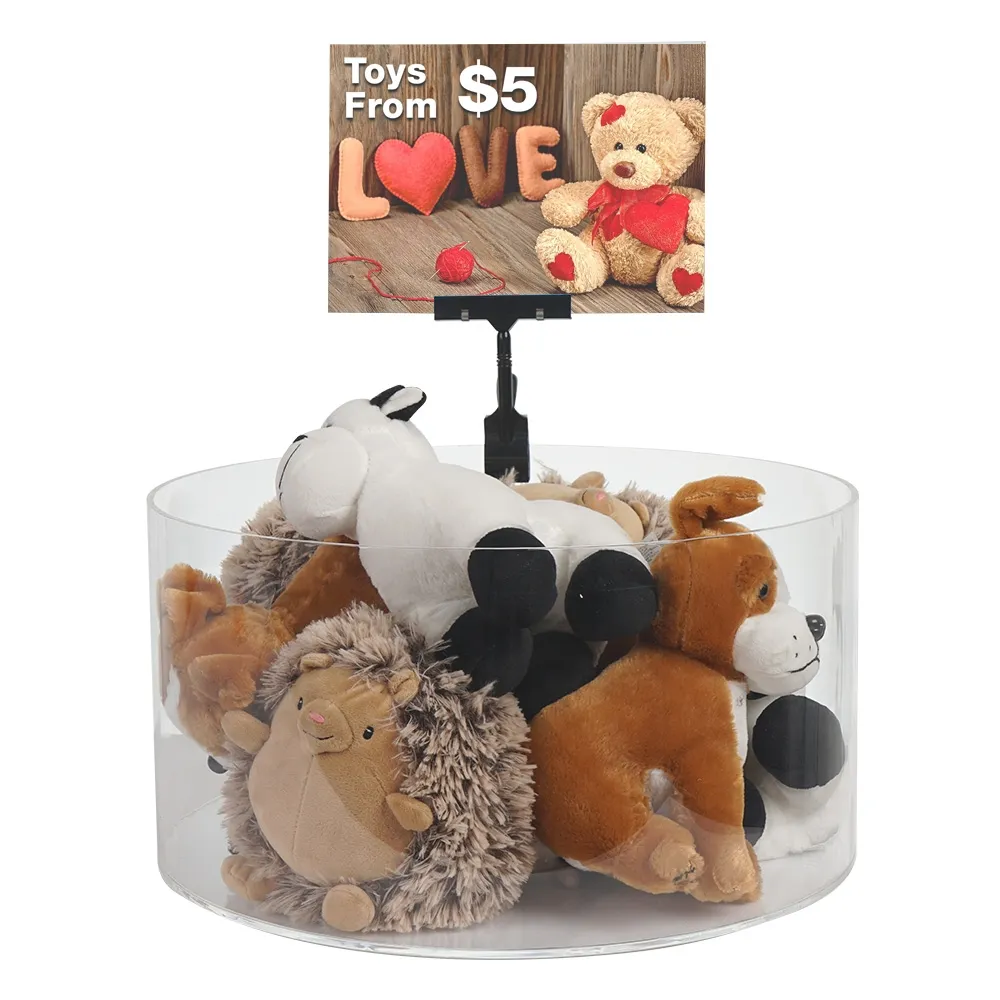 Acrylic Dump Bin 500mm Diameter Ships Same Day!