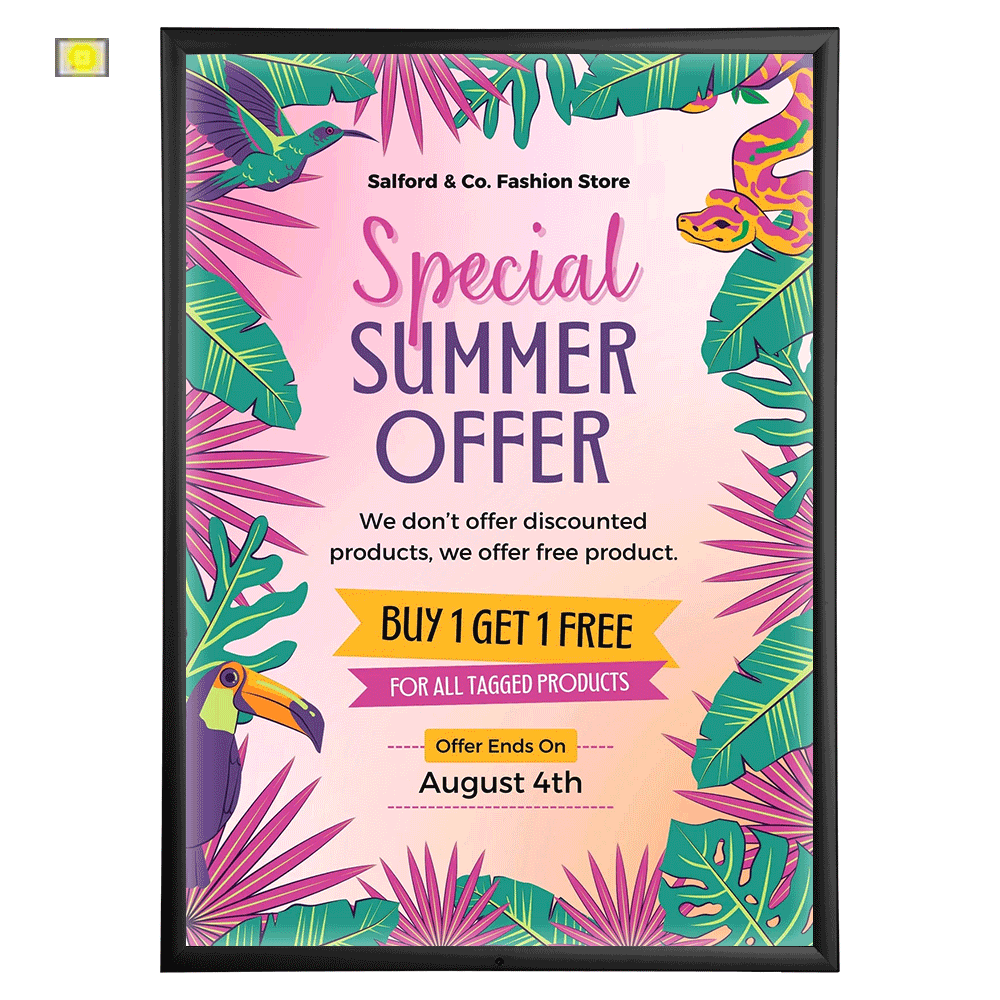 A0 Light Up Poster Box