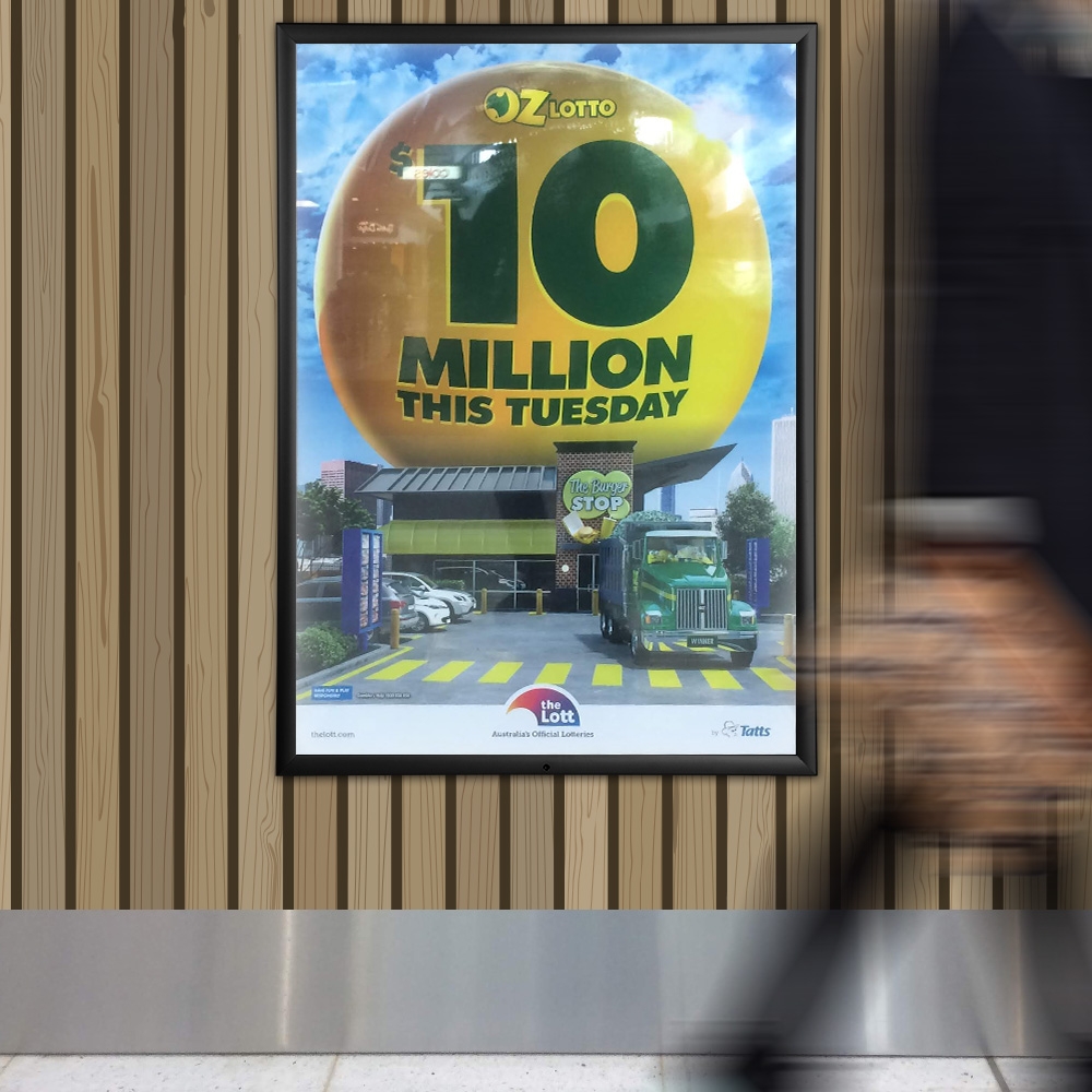 A0 Light Up Poster Box – Locking & Waterproof – Ships Today