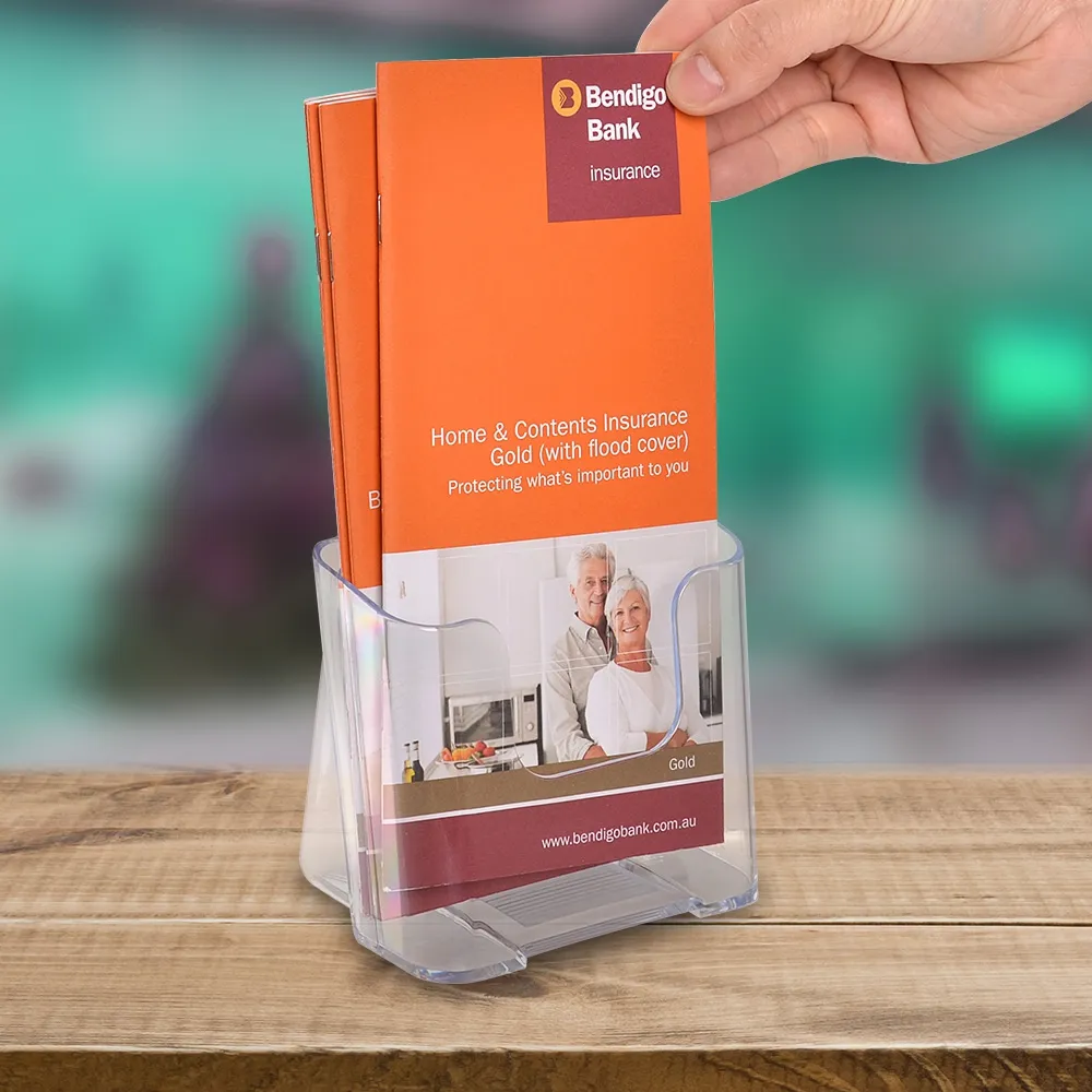 DL Acrylic Brochure Holders – Counter Top or Wall Mounted